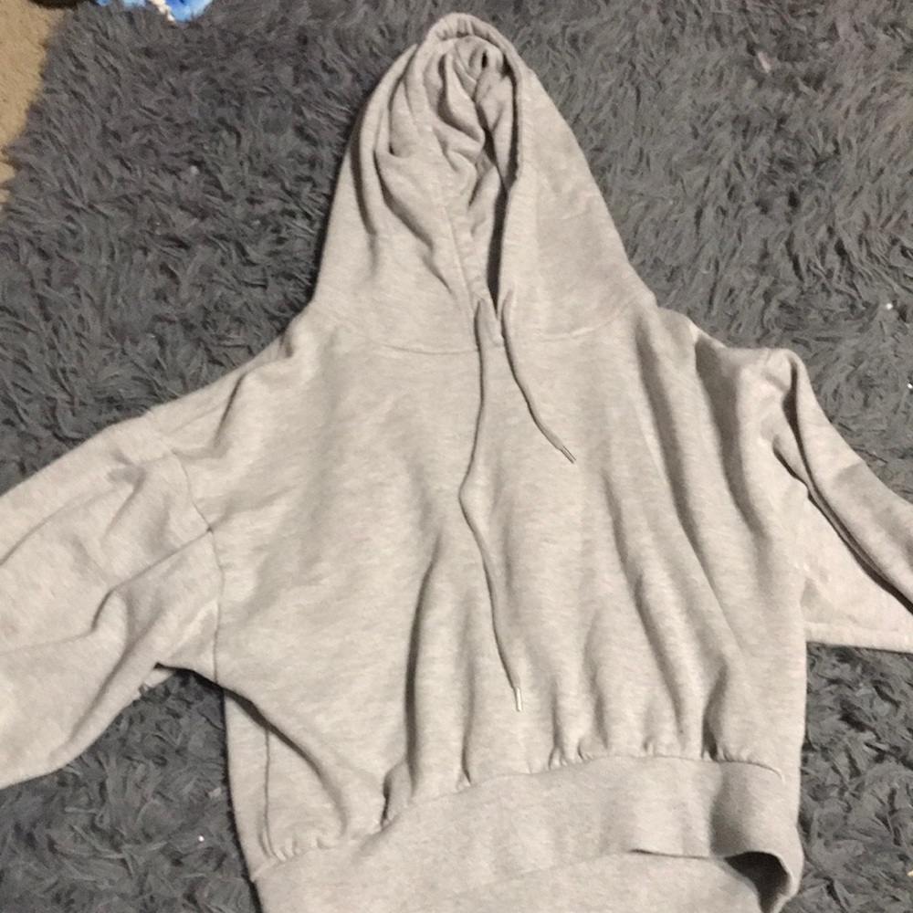 gray hoodie